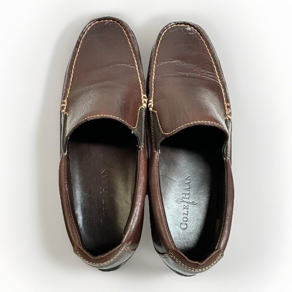 Cole Haan Tucker Venetian Brown Leather Loafers Driving Mocs Men’s Size 9 M
